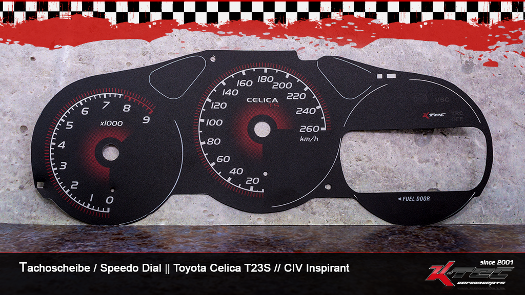 Toyota celica t23s CIV tachoscheibe   -  (Toyota)