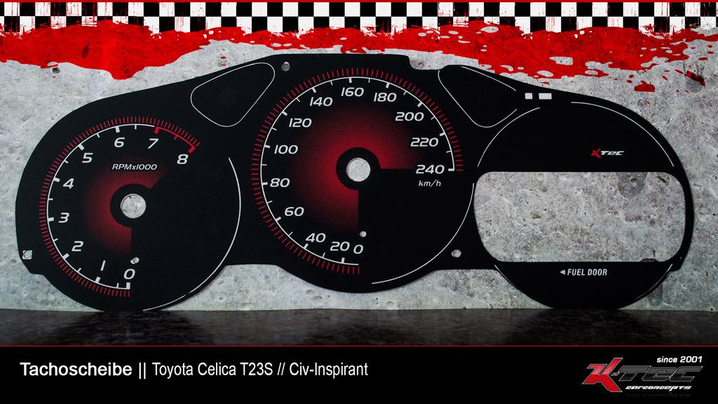 Toyota celica t23s civ inspirant tachoscheibe   -  (Toyota)