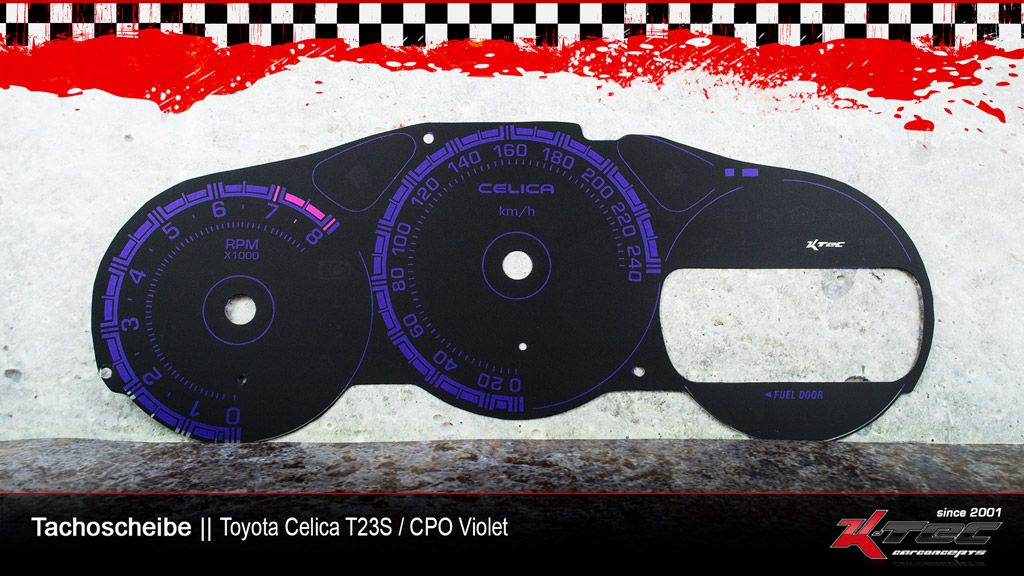 Toyota celica t23s cpo violet  tachoscheibe   -  (Toyota)