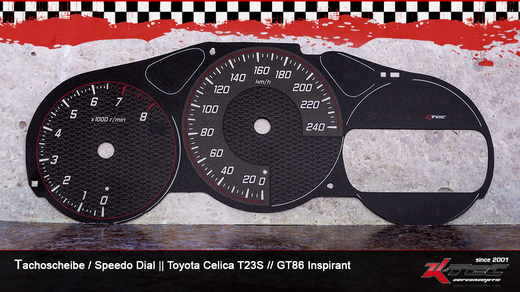 Toyota celica t23s gt86 tachoscheibe   -  (Toyota)