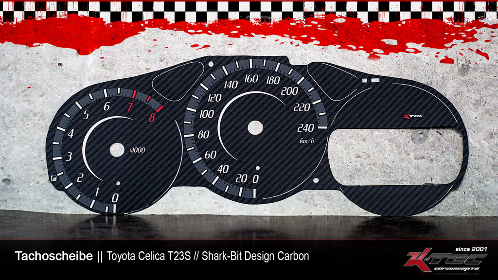 Toyota celica t23s shark-bit tachoscheibe   -  (Toyota)