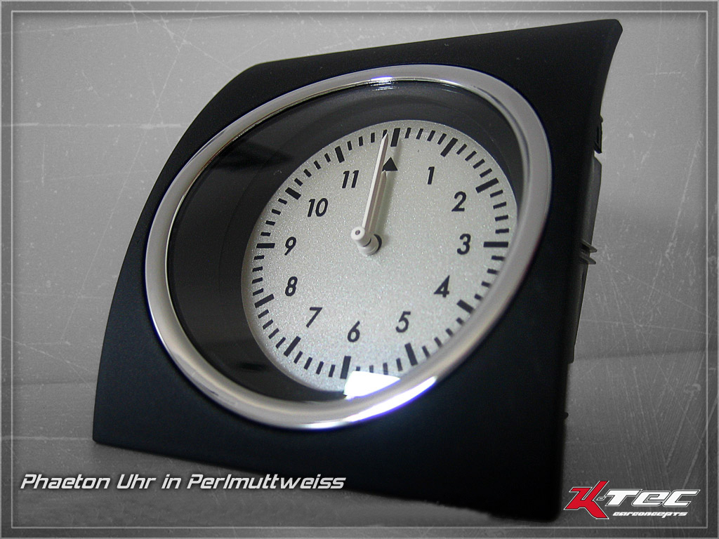 VW Phaeton Uhr Perlmuttweiss   -  (Vw)