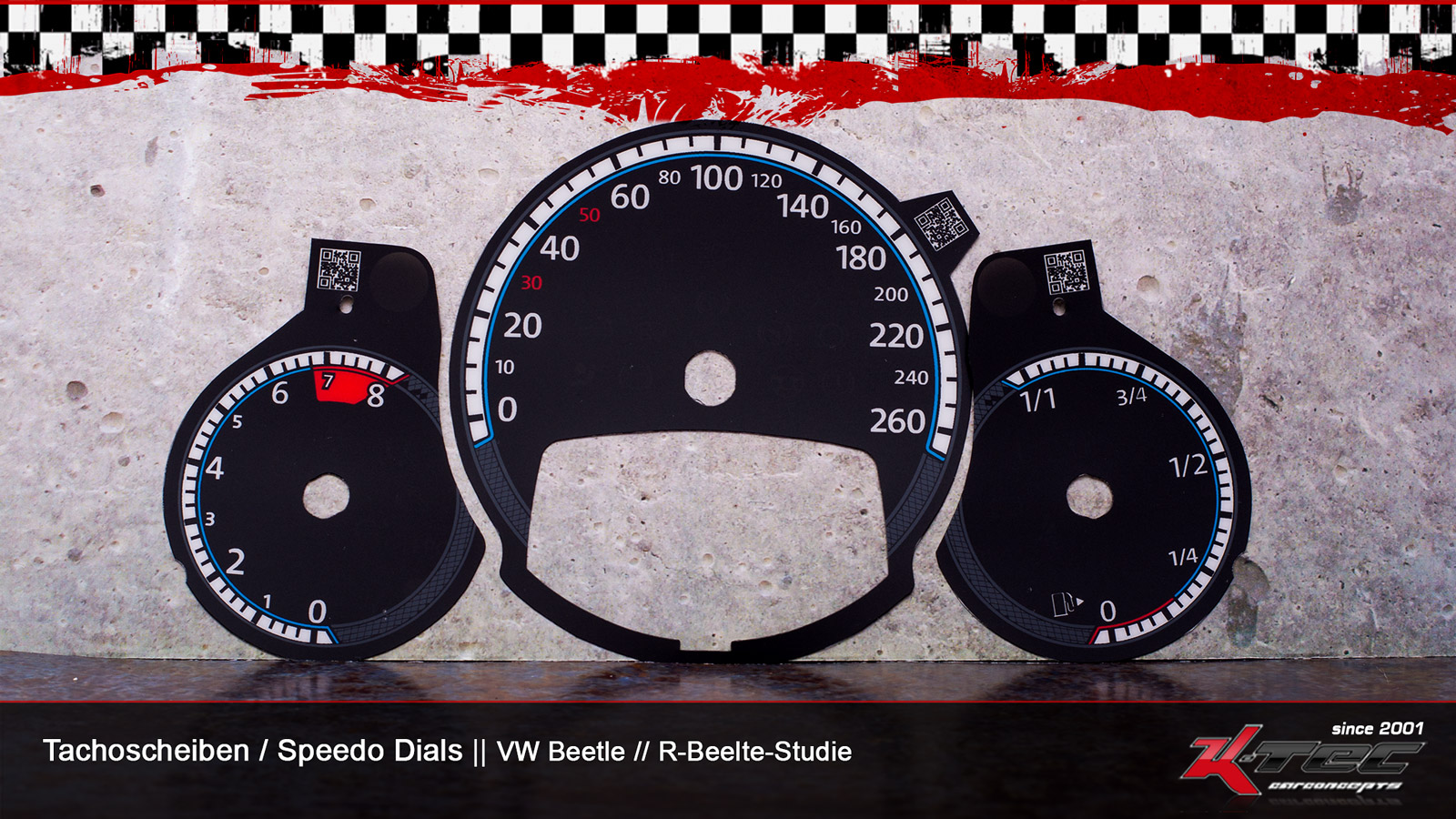 Vw beetle 5c r-design-studie tachoscheiben   -  (Vw)