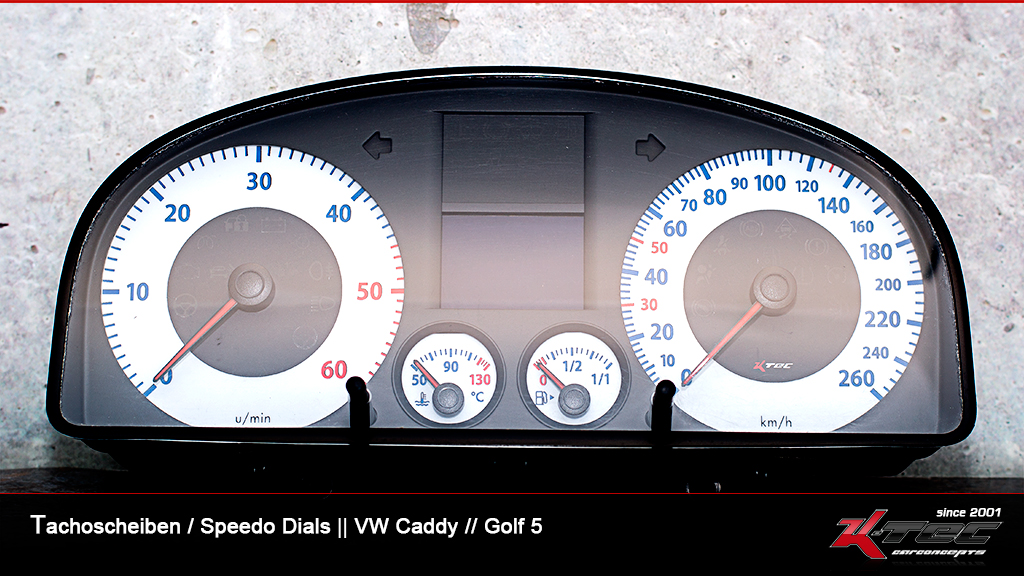 Vw caddy golf 5 tachoscheiben speedo-dials   -  (Vw)