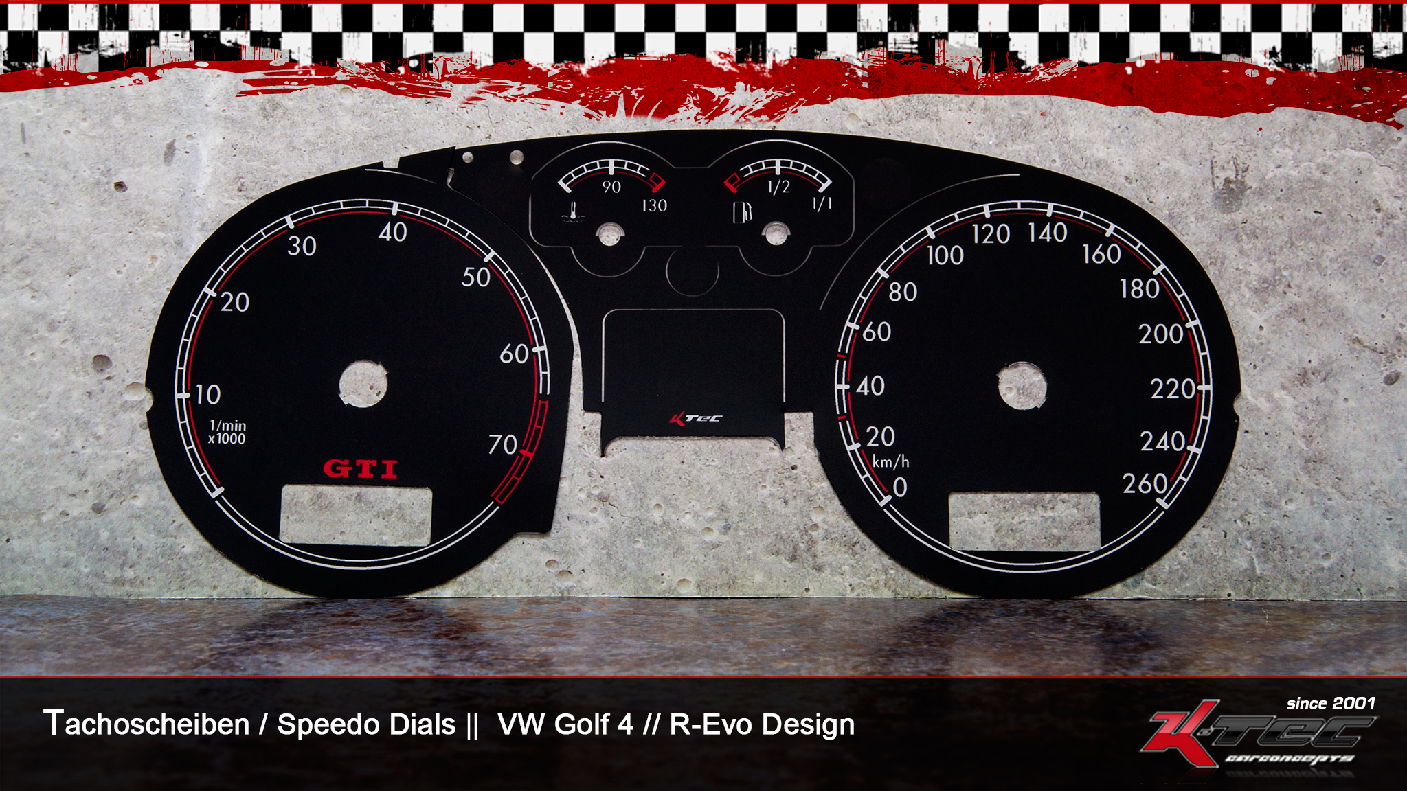 Vw golf 4-iv r-evo tachoscheiben   -  (Vw)