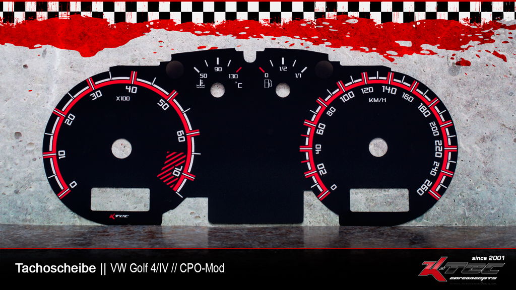 Vw golf 4 iv cpo tachoscheibe   -  (Vw)