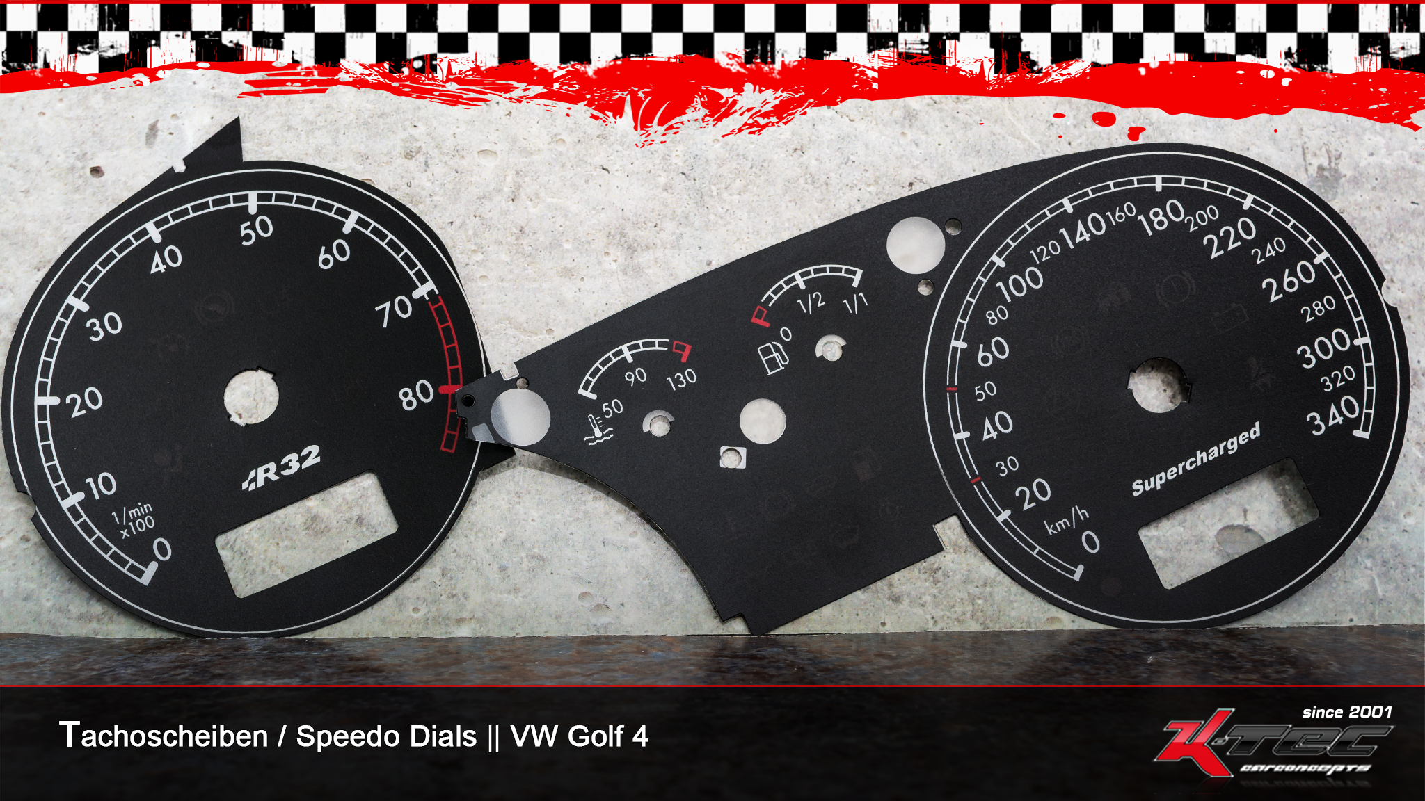 Vw golf 4 r32 340 8000 tachoscheiben   -  (Vw)