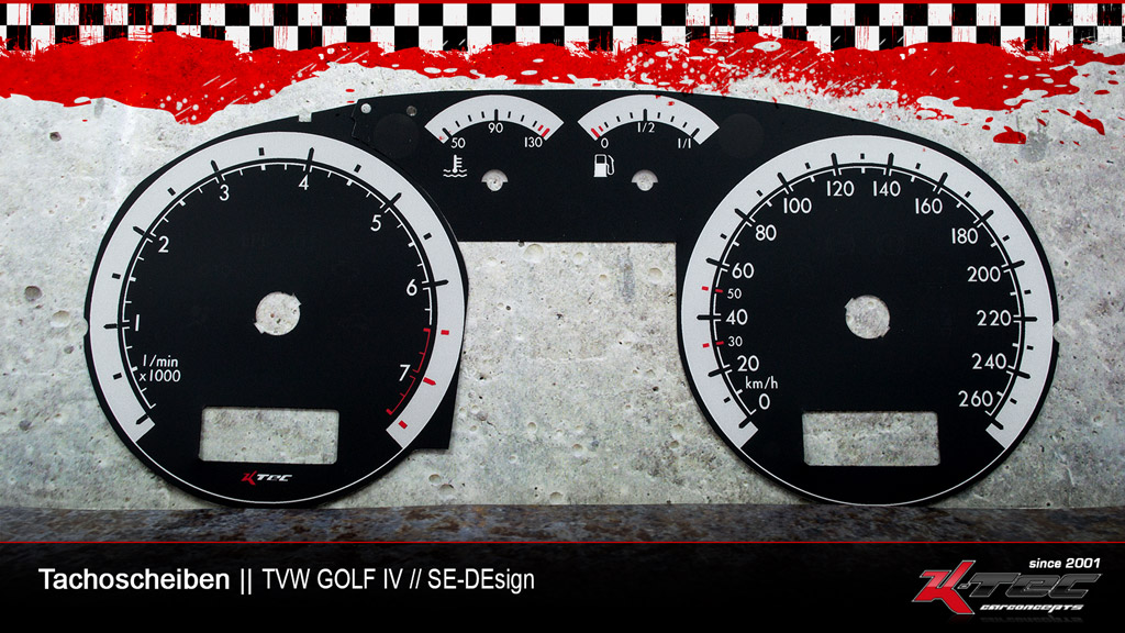 Vw golf 4 se design tachoscheiben   -  (Vw)