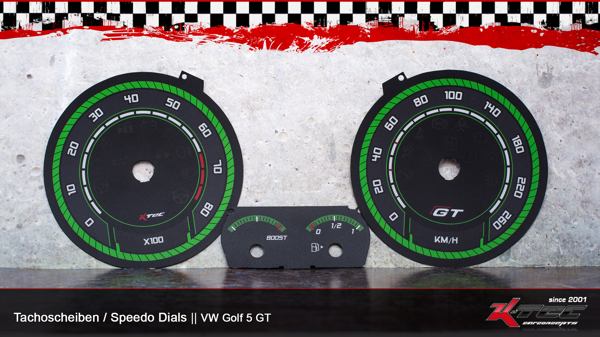 Vw golf 5 v gt tron-disc tachoscheiben   -  (Vw)