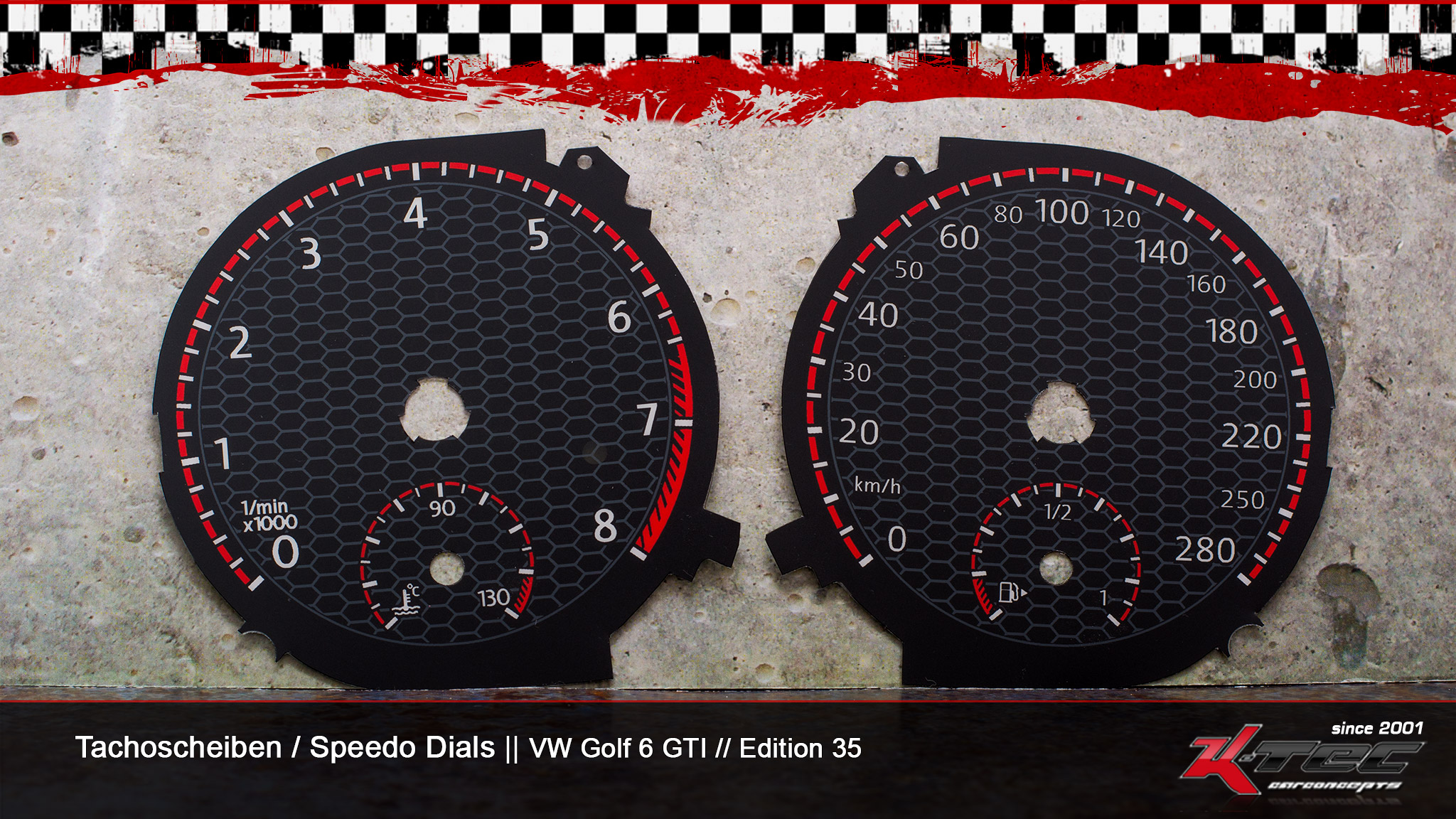Vw golf 6 gti ed35 tachoscheiben   -  (Vw)