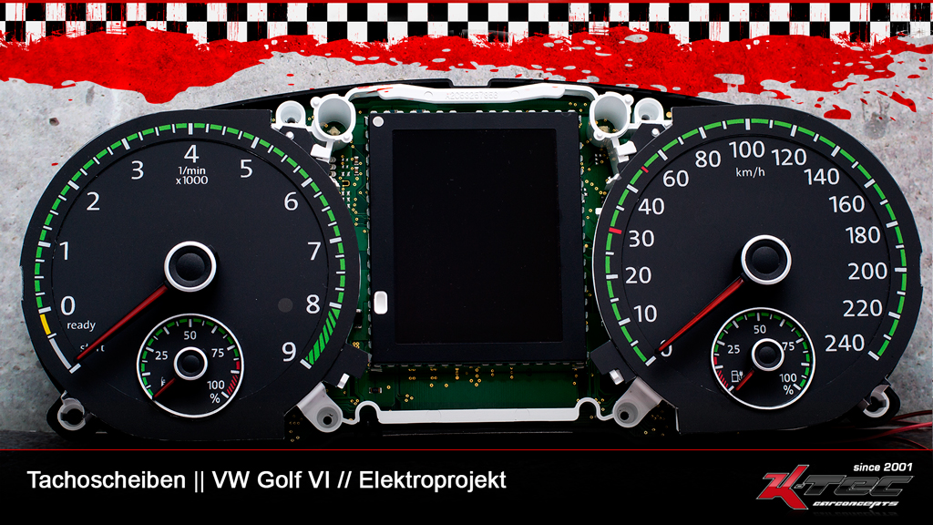 Vw golf 6 vi tachoischeiben 3d elektroprojekt   -  (Vw)