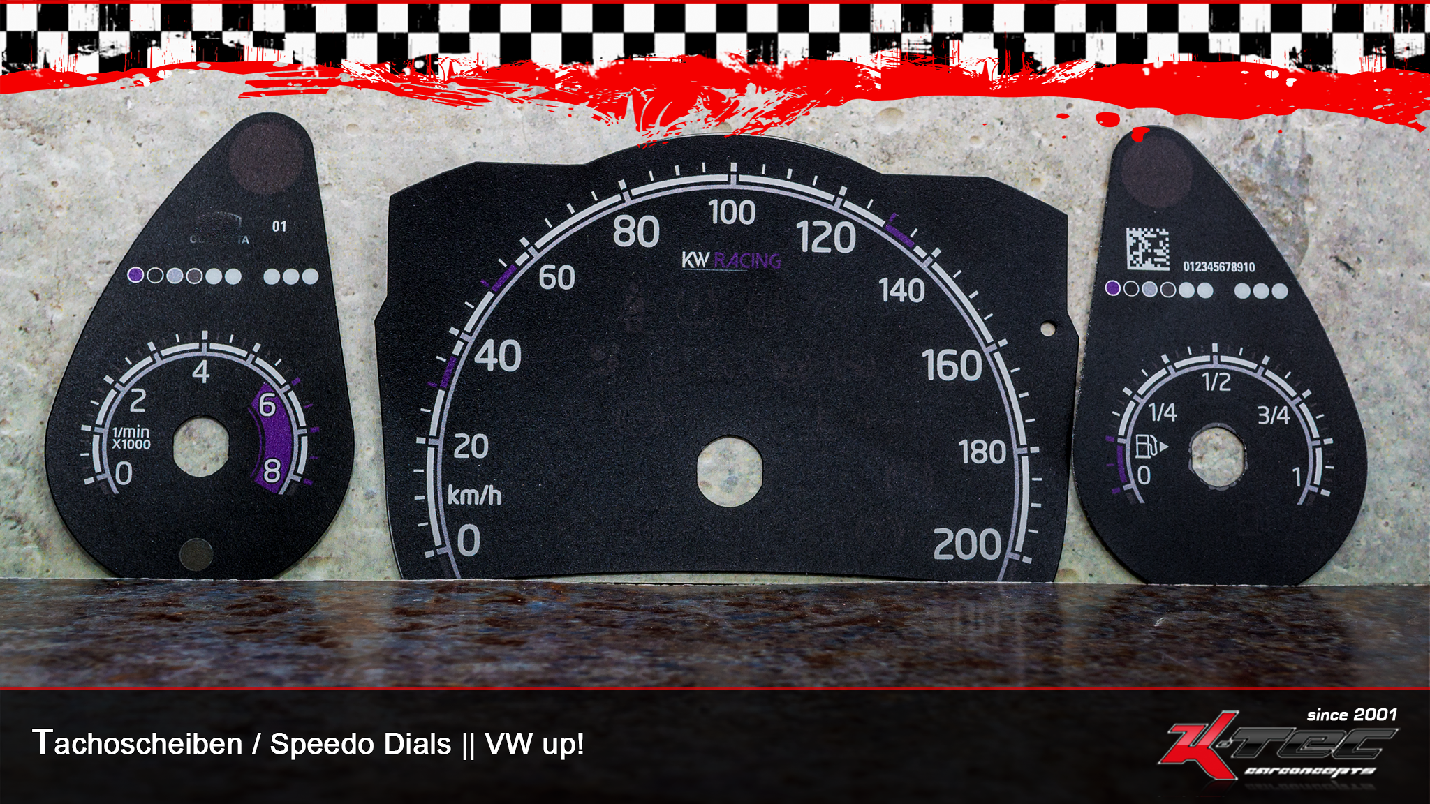 Vw up kw-racing tachoscheiben   -  (Vw)